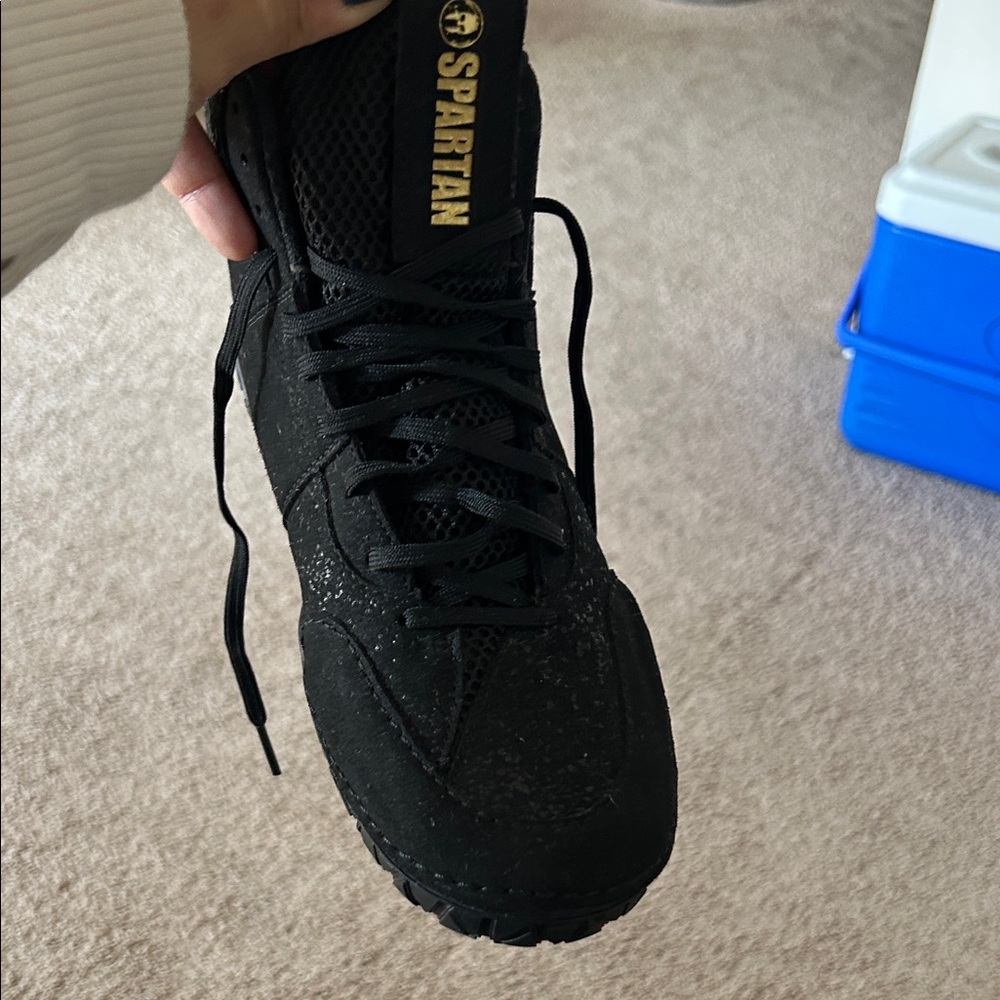 Spartan Black Athletic wrestling Shoes